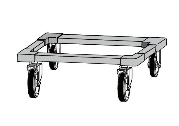 Chassis à roulettes pour tiroirs et armoires de maintien au chaud - moduline atr003_0