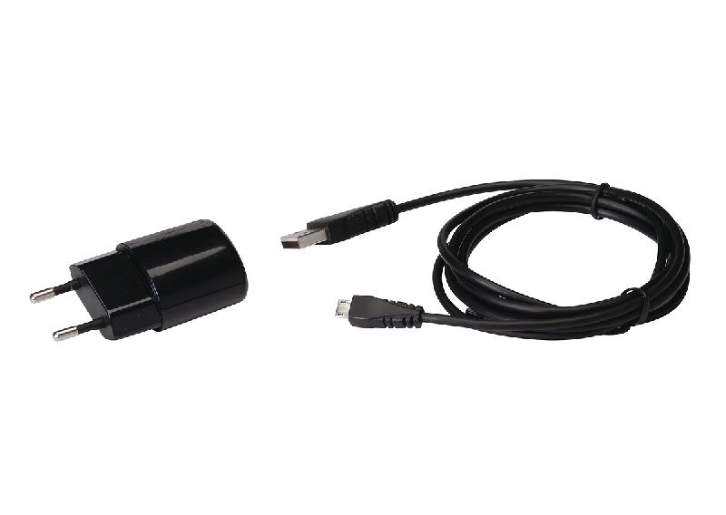 CHAUVIN ARNOUX - Adaptateur 110V-240V 50/60Hz USB femelle type A avec cordon USB type A mâle / USB type microB mâle_0