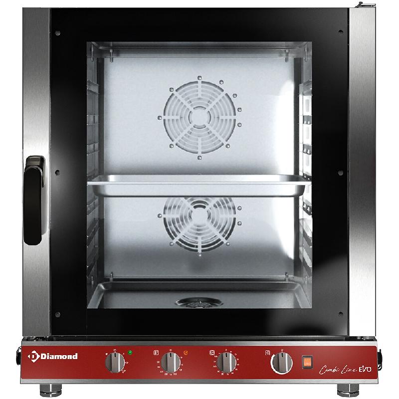 Diamond - Four électrique vapeur/convection, 7x GN 1/1 mécanique - réf. DFV711/CMC - gris AKS-DFV711/CMC_0