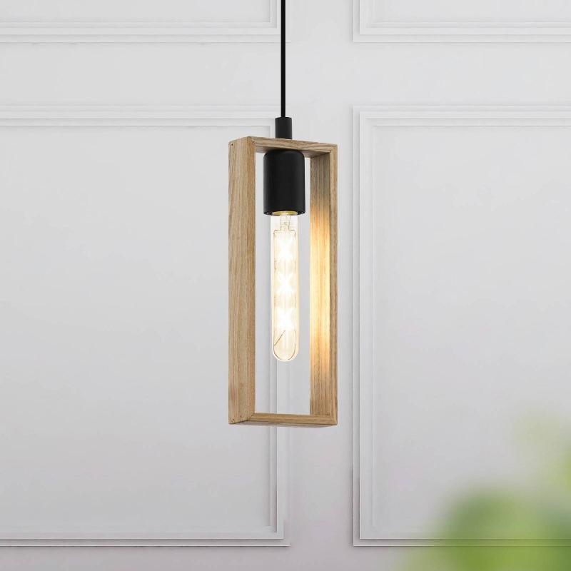EGLO SUSPENSION LITTLETON, NOIRE/MARRON, À 1 LAMPE