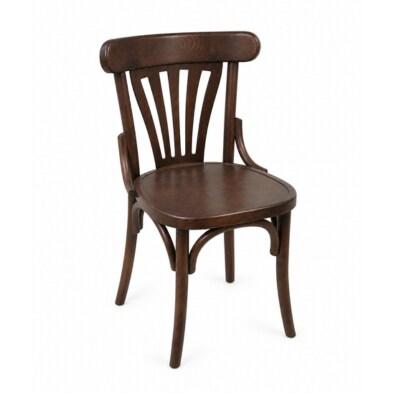 Emh Chaise bistrot Glasgow en bois d'orme finition Wengé – restaurant, café et brasserie - marron CHGLASGOWBOISMARRONW_0