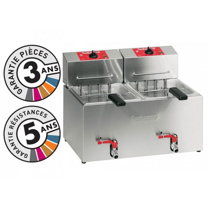 Friteuse professionnelle électrique de table 2x7 litres VALENTINE - TF77T_0