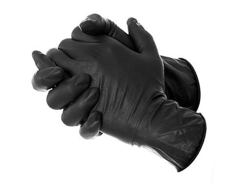 Gants à usage unique noirs - Taille M - Tatouage - Kit hygiène_0