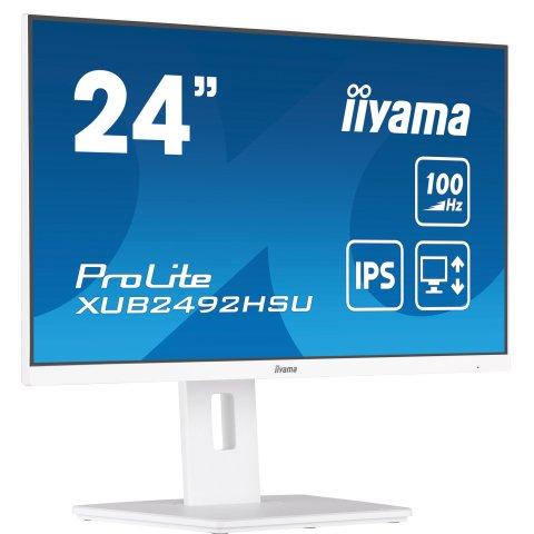 IIYAMA XUB2492HSU-W6 ÉCRAN PLAT DE PC 60,5 CM (23.8'') 1920 X 1080 PIXELS FULL HD LED BLANC