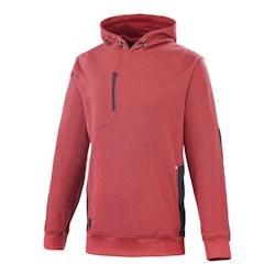Lafont - Sweat-shirt à capuche mixte POWER Rouge / Gris Foncé Taille L - L 3609705822688_0