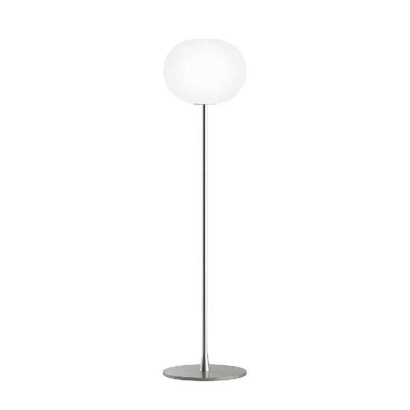 FLOS GLO-BALL FLOOR 1 LAMPE SUR PIED, ARGENT MAT