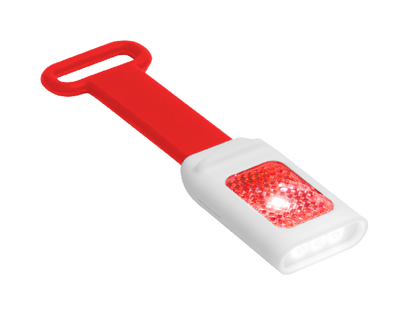 Lampe flash - 4 LED avec réflecteur et bracelet en silicone - Livrée avec piles boutons_0
