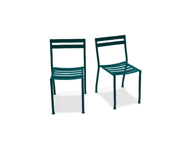 Lot de 2 chaises FLANER - turquoise_0