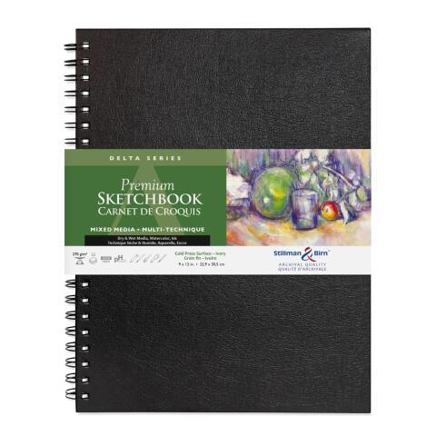 LOT DE 2 - DELTA SERIES CARNET SPIRALÉ 25F 22,9X30,5CM 270G - IVOIRE