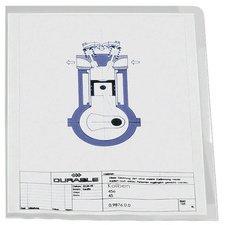 LOT DE 2 - POCHETTES-COINS, A4, EN PP, 0,12 MM, ROUGE