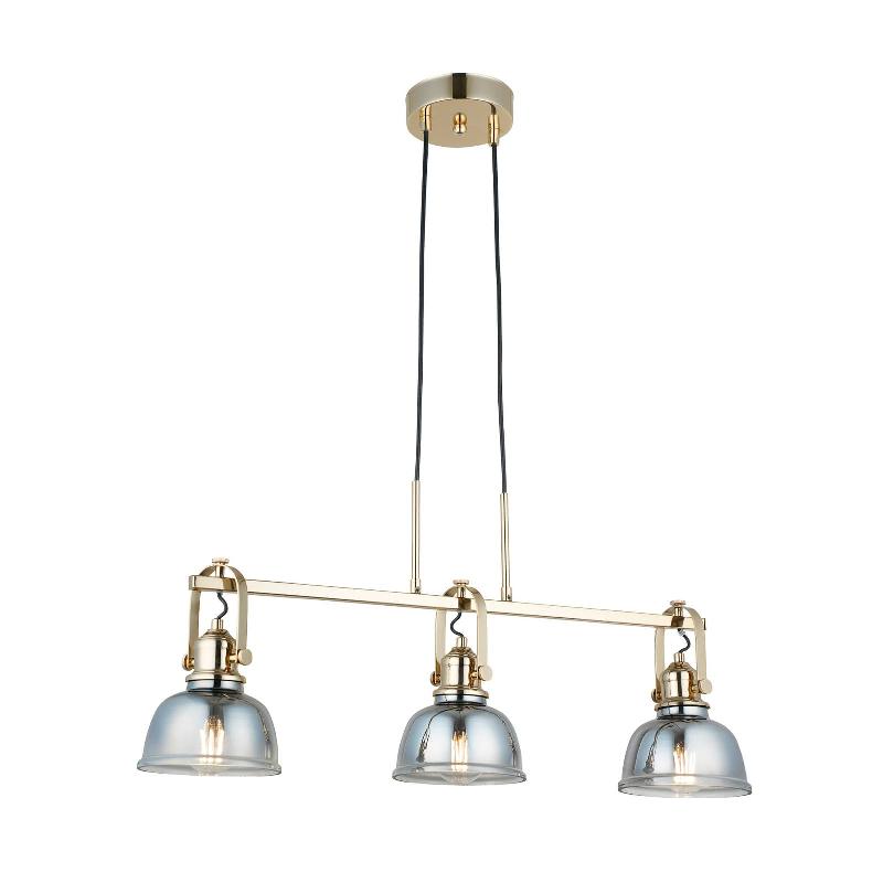LUCEA SUSPENSION MAGO, DORÉE, À 3 LAMPES