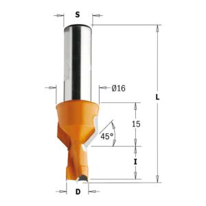 MECHE A PERCER CARBURE DIAMETRE 10 MM L.T 57,5 POUR TROUS BORGNES AVEC FRAISOIR 45°