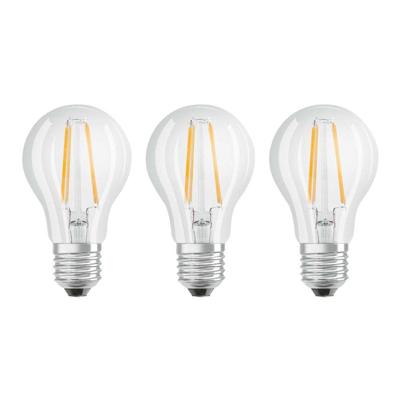 OSRAM 3 LED E27 CLASSIC FIL 840 6,5 W TRANSPARENTE