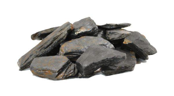 Paillage d'ardoise 40/70 noir cuivré - ornement de massif - densité 1.5 ton/m3_0