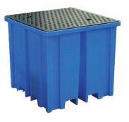 Palette de rétention PE - Modèle PAL158PR1212000 pour 4 fûts de 60L à 200L ou IBC de 1000L_0