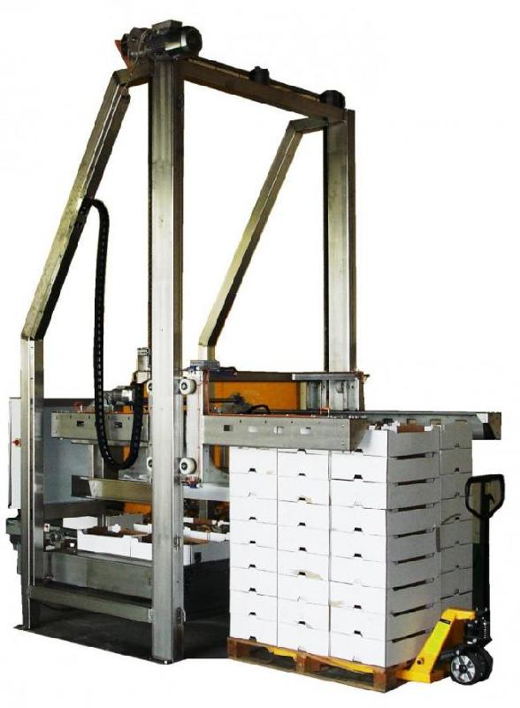 Palettiseur automatique - plateaux cartons, caisses américaines - multiformats 40x30, 60x40 - cadence 2 couches/min_0