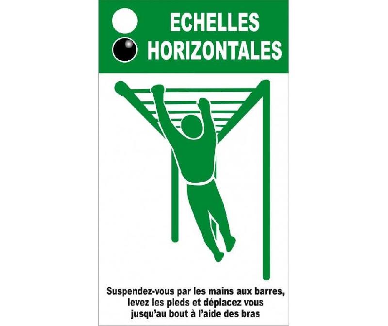 Panneaux pour modules parcours sportifs - PNECHHRZPS-CI01_0