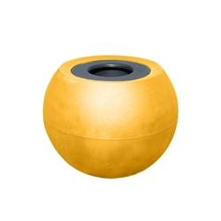 PLAST'UP ROTOMOULAGE Pots de fleurs sphérique xxl speranza 325l-lot de 2 - JAUNEMANGUE - jaune 0750122560981_0