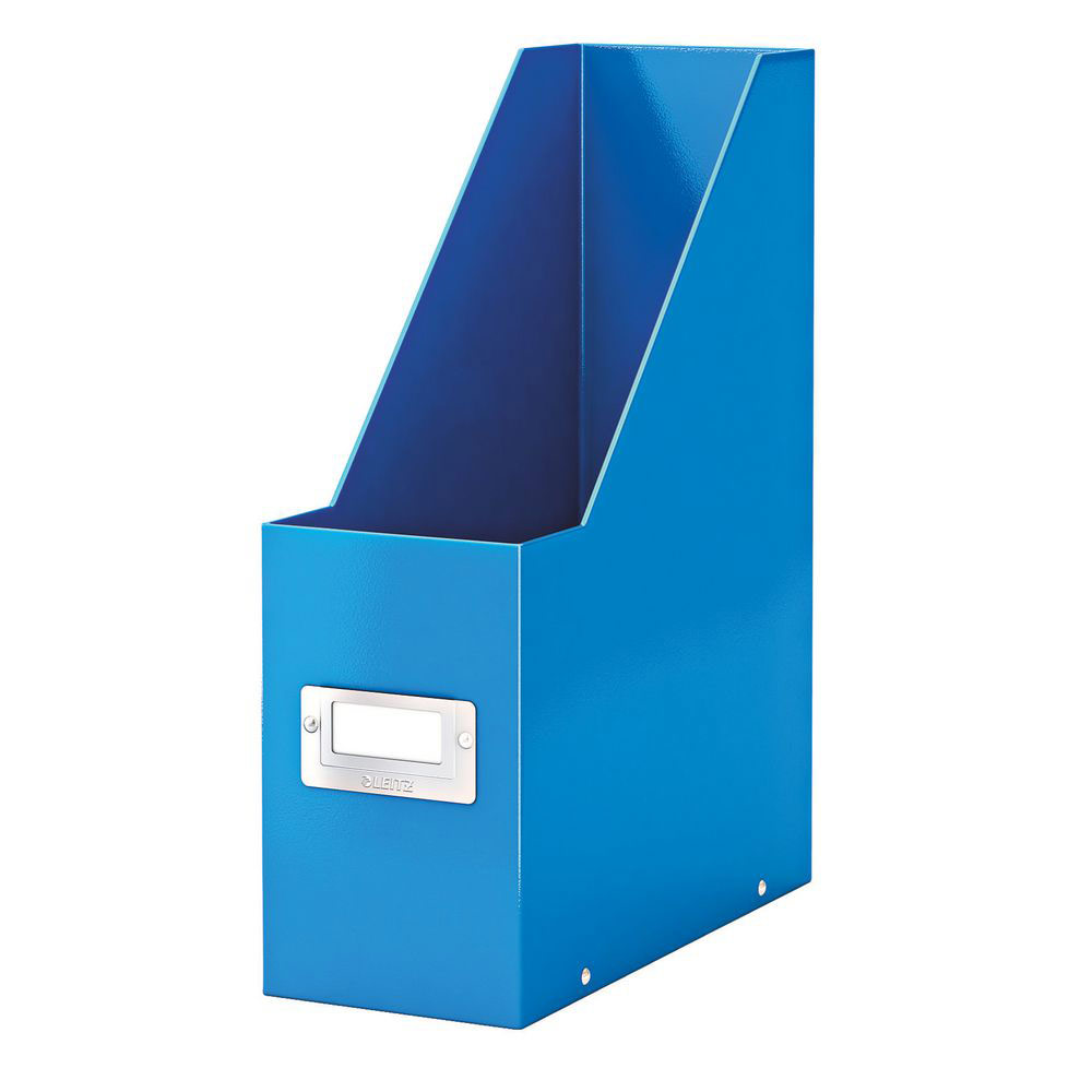 PORTE-REVUES LEITZ CLICK & STORE EN CARTON RECOUVERT POLYPROPYLENE - DOS 10 CM - BLEU - LOT DE 6