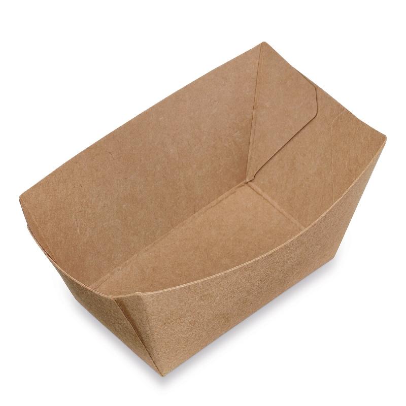 Ravier NOVABOX Rectangulaire Carton Kraft 100g - 108x75x27mm - 230g/m2 - PACK CHR Format Sauces et Tapas - Traitement Ingraissable - beige en carton A_0