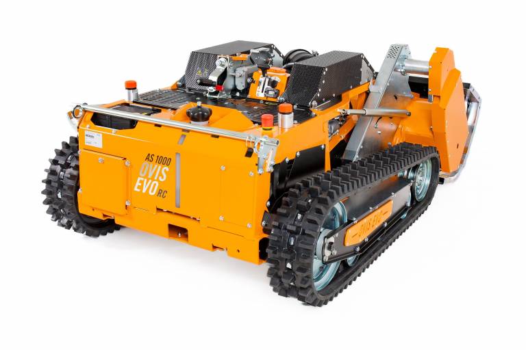Robot debroussailleur à chenilles - Pour broyeurs à fléaux - AS 1000 Ovis EVO RC - radiocommandée - 419 kg - Dimensions compactes 184x115x69 cm_0