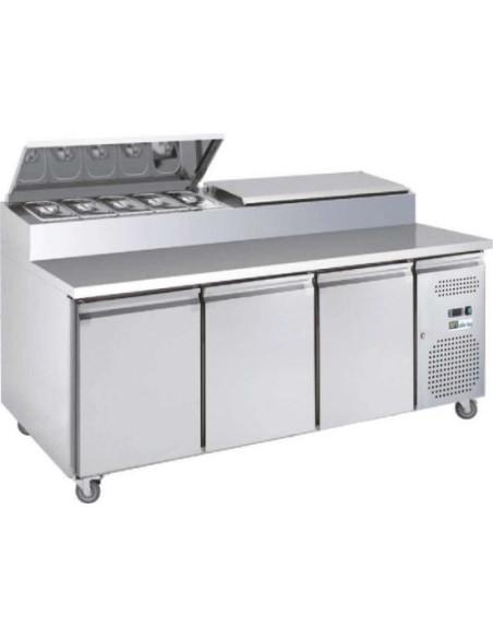 Saladette réfrigérée 3 portes positive  Référence: AAS37PP_0