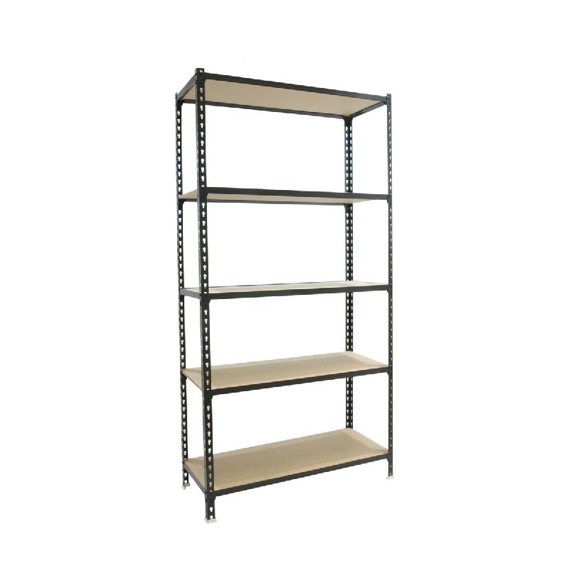 SimonRack Étagère Rangement 1800x800x400 mm, 5 niveaux, plateaux en bois, charge 150 kg par niveau, Anthracite - Maderclick - métal 8425437099281_0