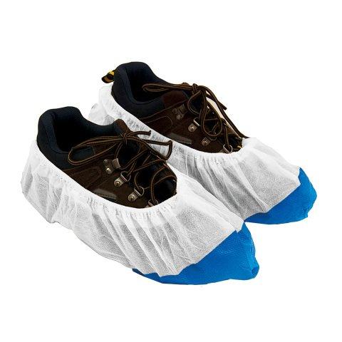 SURCHAUSSURES EN PP/PE, BLANC/BLEU - SACHET DE 50