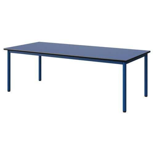 TABLE MALIBU 180X80 T3 4P STR ANTIB BLEU U525/NOIR BLEU 5005