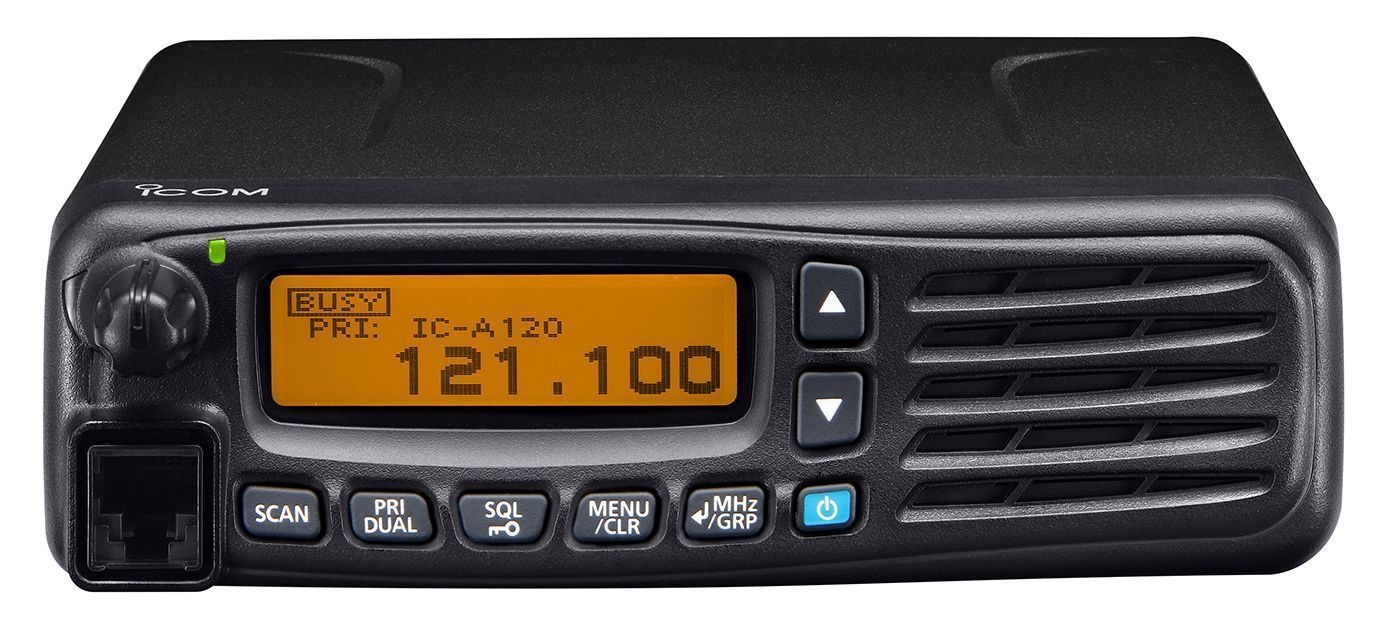 Vhf aéronautique pour véhicule piste - services aéroportuaire ic-a120e_1