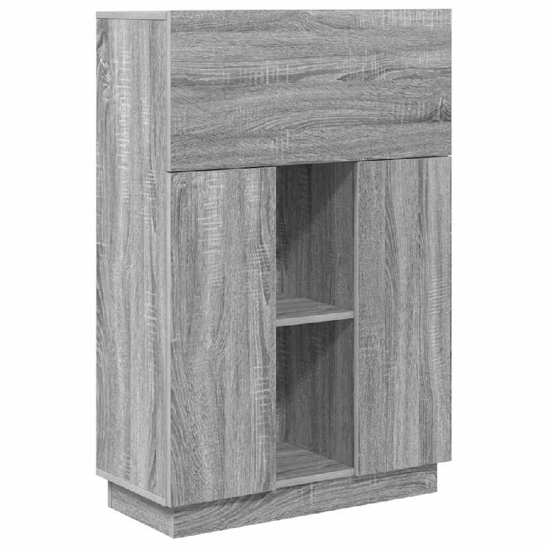 VidaXL Bureau Gris Sonoma 71.5 x 31.5 x 106.5 cm Bois d'ingénierie Modèle Horizon Terrasse - 869487_0