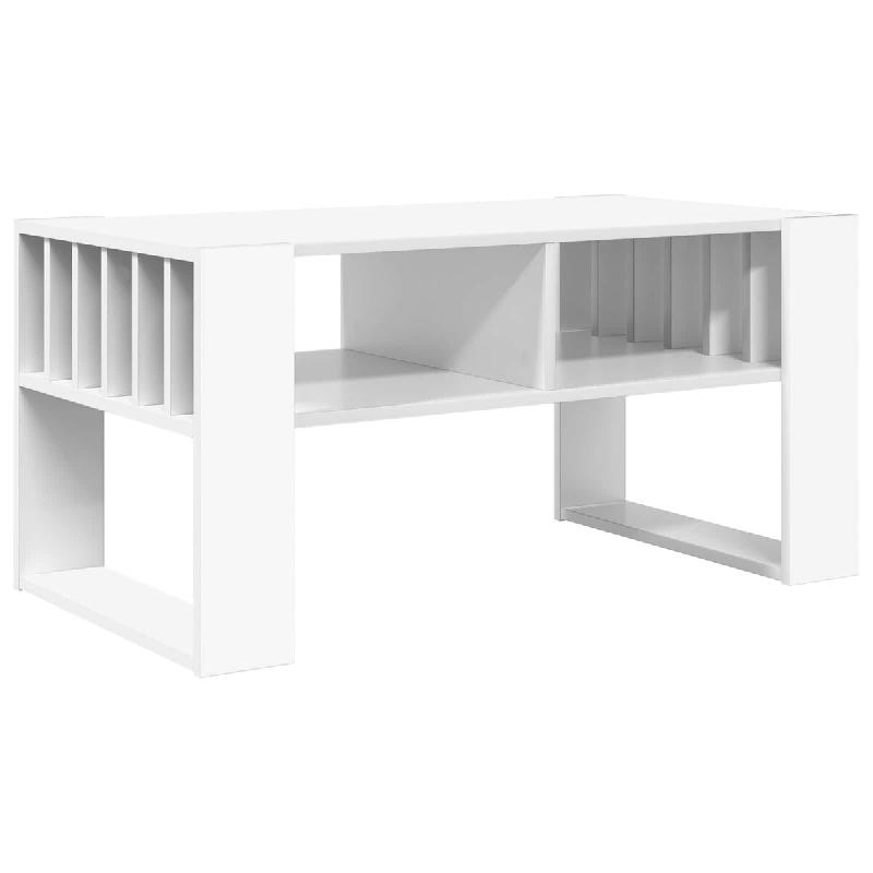 VidaXL Table basse Blanc 92 x 49,5 x 45 cm Bois d'ingénierie Modèle Orion Master Core - 8000108_0
