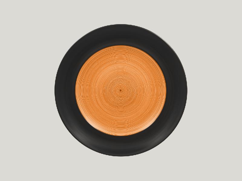 ASSIETTE PLATE ROND ORANGE PORCELAINE Ø 29 CM TRINIDAD RAK