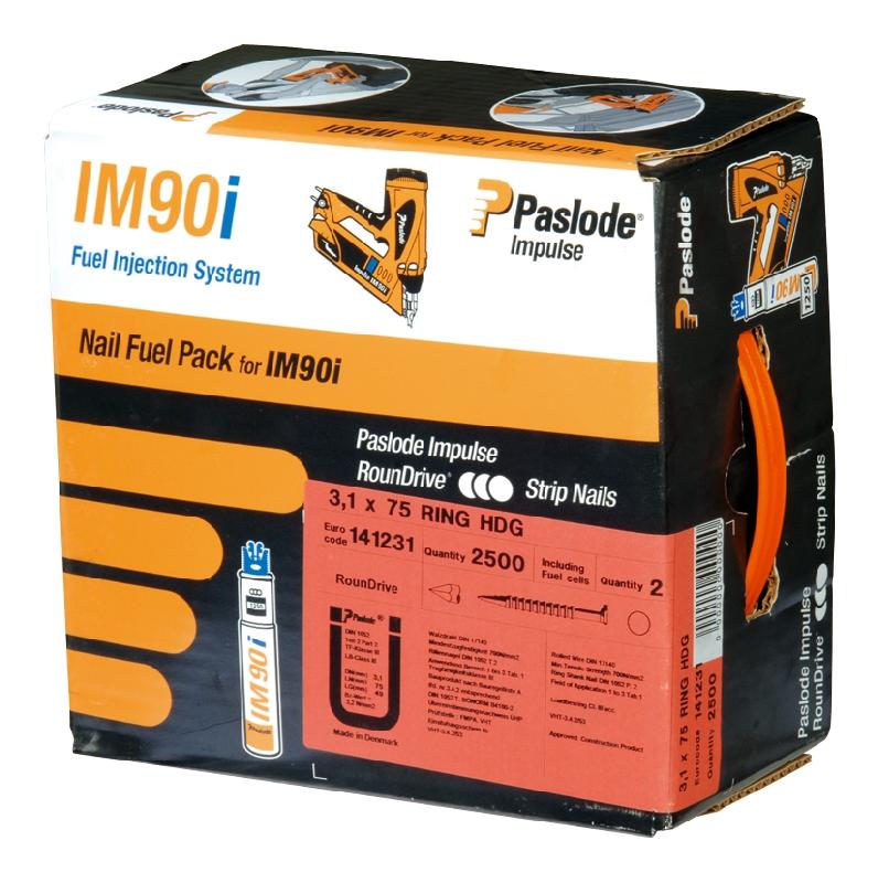 PACK DE 3750 POINTES CRANTÉES IM90I GALVANISÉ SPIT - 2.8 X 63 MM - 142013