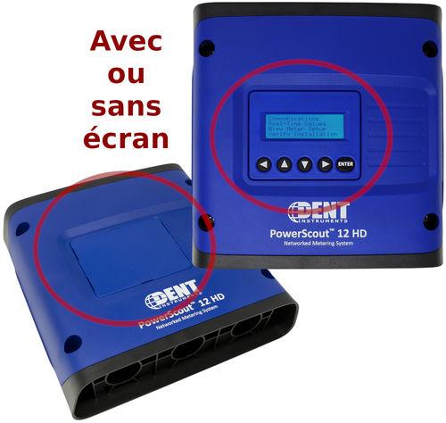 ANALYSEUR DE CONSOMMATION, PUISSANCE MONO ET TRIPHASÉ - 12 VOIES - MODBUS, BACNET... - DTIPS12HD-C