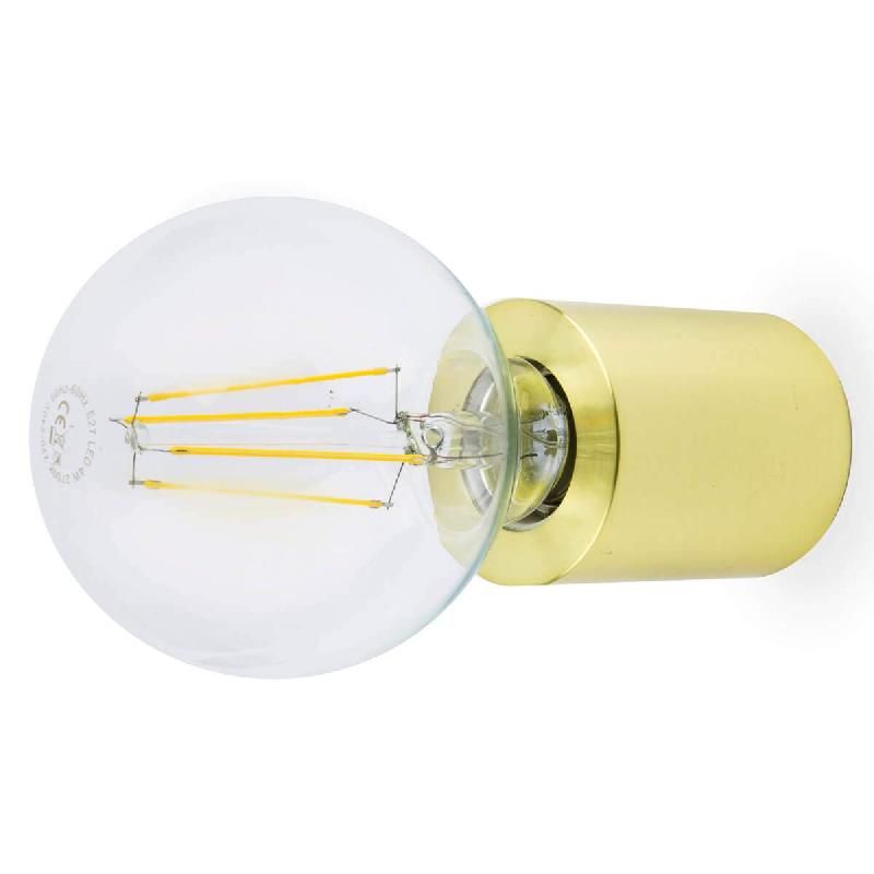 FARO BARCELONA APPLIQUE MURALE TEN MINIMALISTE, DORÉ SATINÉ