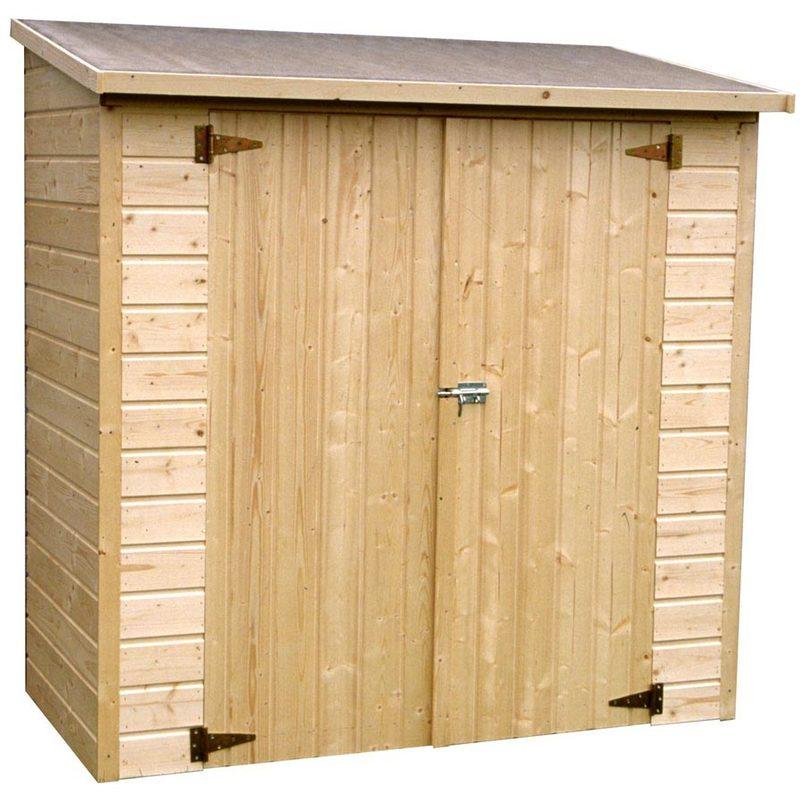 ARMOIRE DE JARDIN EN BOIS 12 MM - 1,40 M² - DÉCOR ET JARDIN