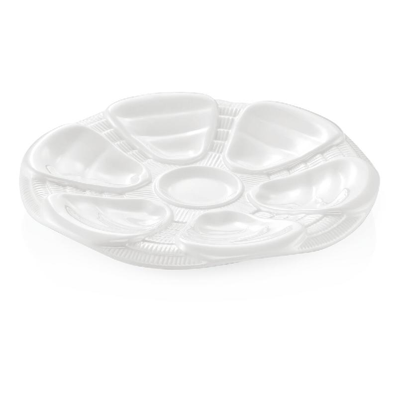 Assiette à huîtres porcelaine Ø 25 cm lot de 6 - Was Germany - porcelaine 4044925020800_0