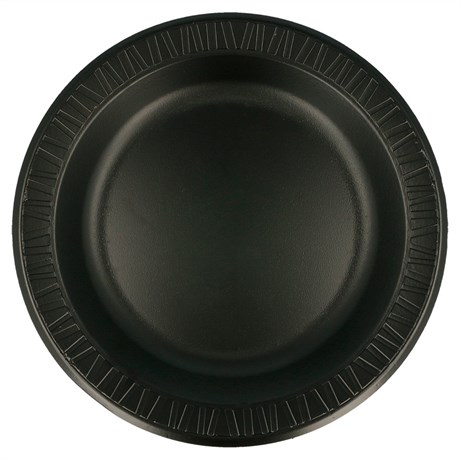 ASSIETTE LAMINÉE D.26 CM NOIR (VENDU PAR 500)