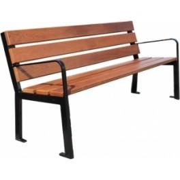 Banc public Silaos - 2 ou 3 places, bois PEFC, acier recyclé, plusieurs finitions disponibles_0