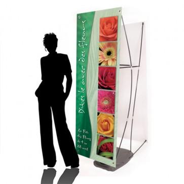 Porte Kakémono extérieur économique recto-verso - Taille L80xH180cm - Multiformat et modulable_0