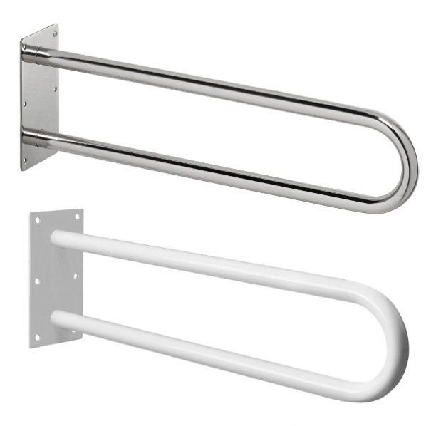 Barre de relève double PMR 60 cm Blanc_0