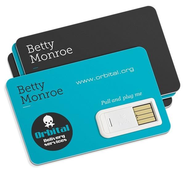 Carte USB publicitaire en papier - Écologique, fine et légère - Mémoire de 1 à 64 Go_0