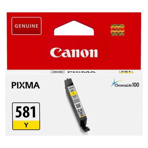CANON CLI-581 CARTOUCHE JAUNE POUR IMPRIMANTE JET D'ENCRE - CARTOUCHE AUTHENTIQUE