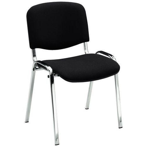 CHAISE FANCY - TISSU - STRUCTURE CHROMÉE - MANUTAN EXPERT