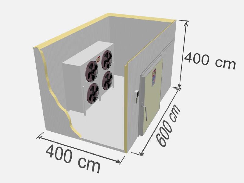 Chambre de congélation industrielle - TD SR-096 - Capacité 8 100 kg - Isolation panneau sandwich_0