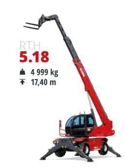 Chariot télescopique  rotatif stabilisateur pivotant - Magni TH - RTH 5.18_0