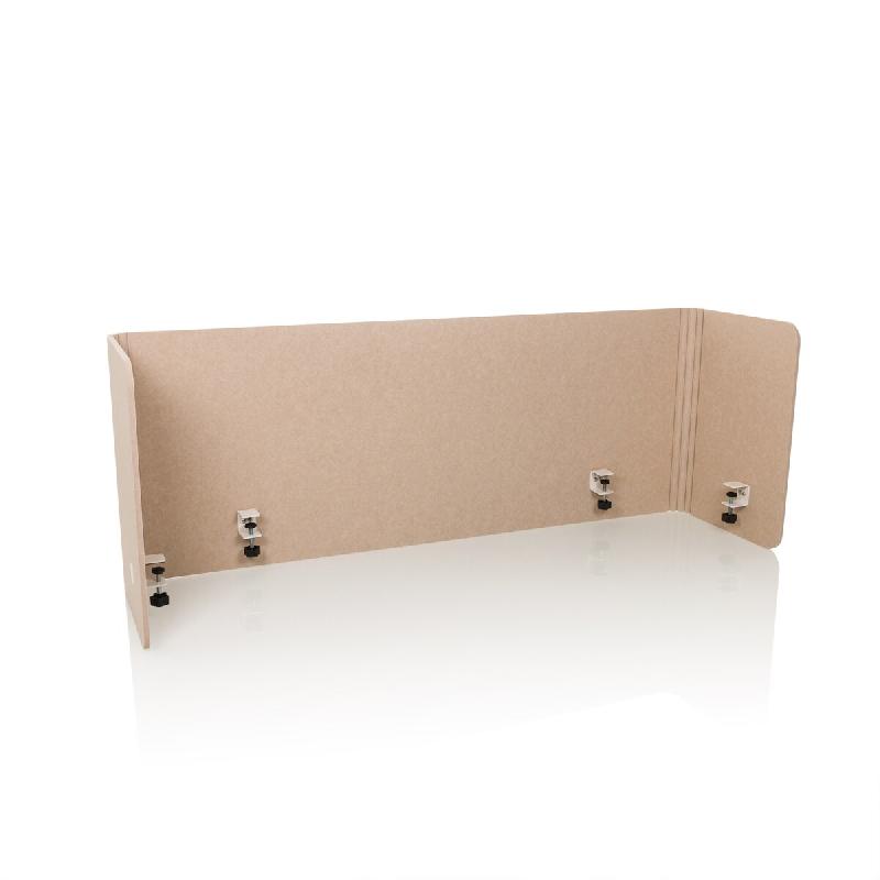 Cloison acoustique de bureau FLEXMIUT U 160x40x60 plastique beige hjh OFFICE - beige multi-matériau 892005_0