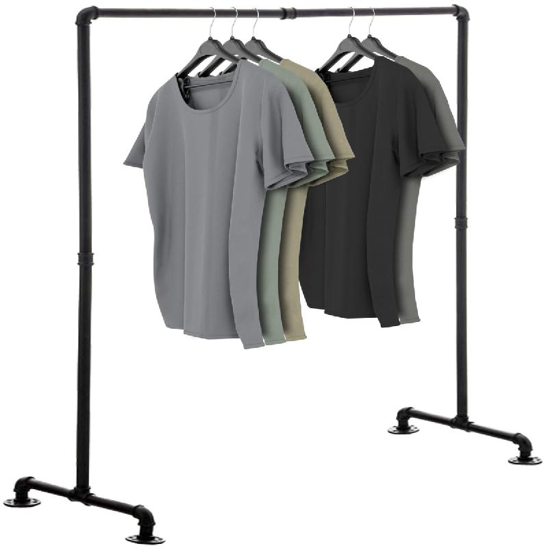 CLP Portant à vêtement Jersey Noir /120 cm - métal 161760901_0