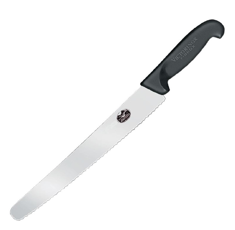 COUTEAU DE PÂTISSIER À LAME DENTELÉE VICTORINOX FIBROX 255 MM